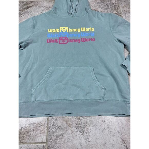 Disney Parks Walt Disney World Unisex Light Green Classic Hoodie Large - Picture 3 of 13